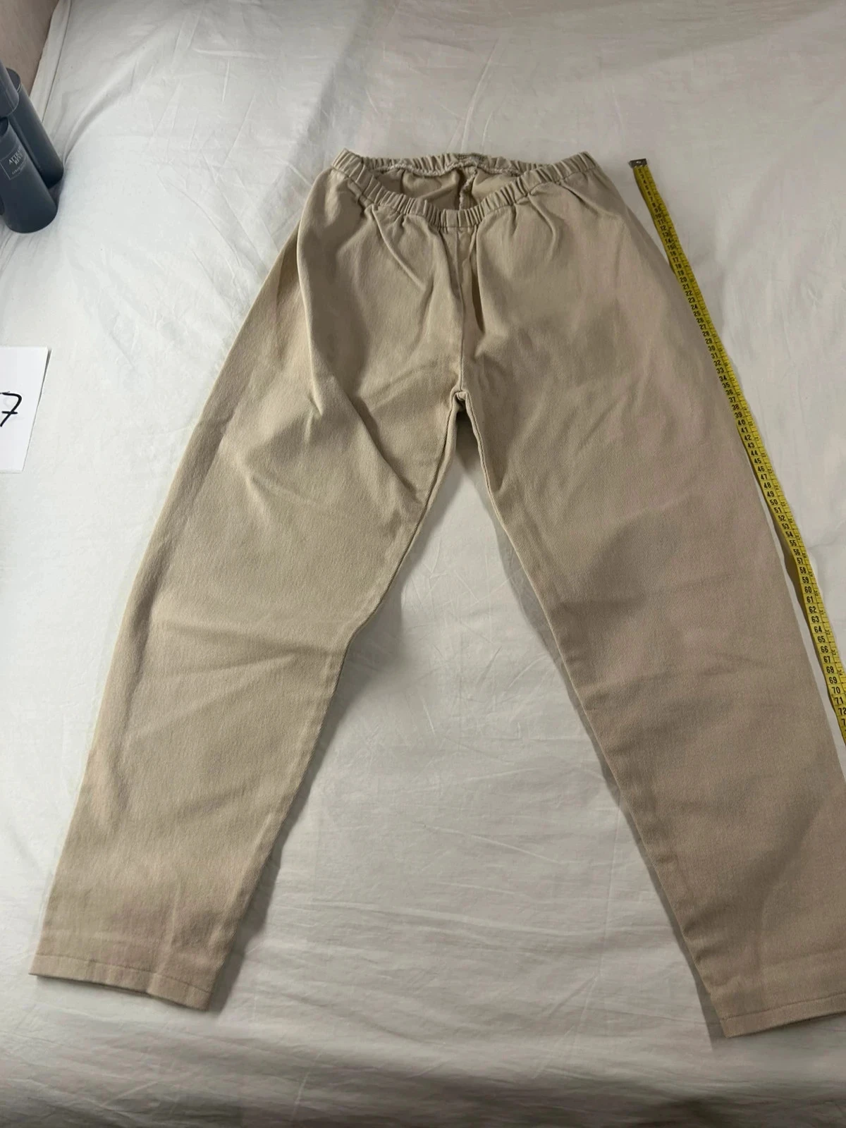 Crème beige jordache hoge taille broek – photo 2